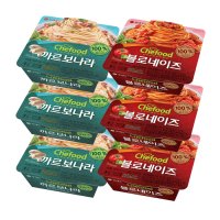 롯데푸드 쉐푸드 까르보나라 3개 볼로네이즈 3개 파스타 크림 토마토 바질향 즉석요리