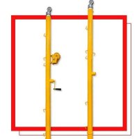 스카로 배구 네트 지주대 금구식 배구 네트지지대 2개