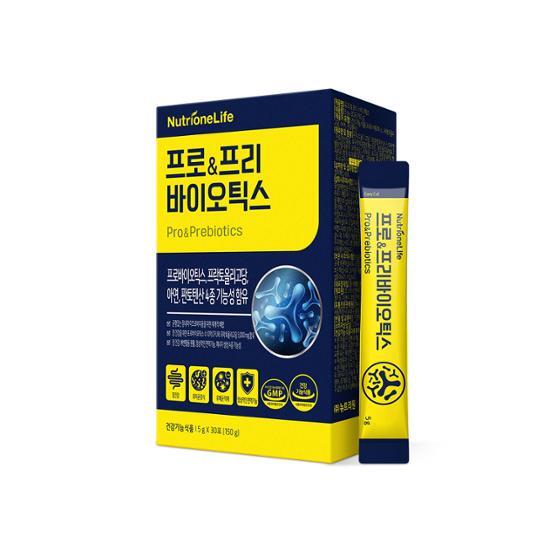 <b>뉴트리원라이프</b> 프로&amp;프리<b>바이오틱스</b> 30포 (1개월분)