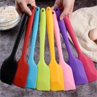 285 Long Handle Silicone Cream Cake Spatula Mixing Batter Baking Scraper Brush Butter Mixer Cake