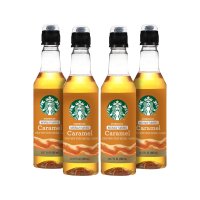 Starbucks Caramel Coffee Syrup 스타벅스 카라멜 커피 시럽 12 17oz 4병