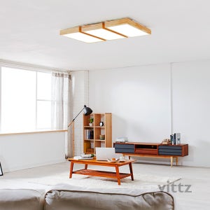 LED 아키 원목 거실등 150W (서울반도체LED 친환경소재)