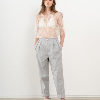 JAIN SONG 제인송 PIN TUCK DETAIL LACE TOP PK JTST120