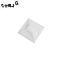 철물박사 케이블타이 마운트 양면접착 전선고정 CB 50개입 25x25