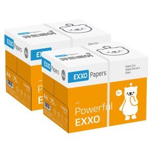 엑소 엑소 큐트베어 A4 복사용지(A4용지) 75g 2BOX(4000매)