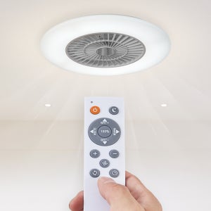 LED 플루 선풍기 색변환 방등 40W / 리모컨 디밍 밝기조절 실링팬 600파이 안방조명