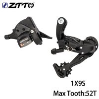 ZTTO MTB 자전거 리어 시프터 변속기 단일 크랭크셋 체인셋 9 단 1x9 시스템 9V M4000 M370 M430 M590 그룹셋