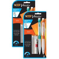 BIC Velocity Max Mechanical Pencil 빅 벨로시티 맥스 샤프 펜슬 연필 0 2개입 2팩