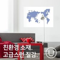 유니크 세계지도 포스터 스티커 도트