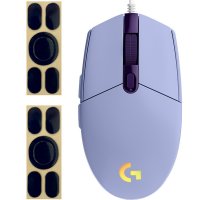 로지텍 G102 2세대 LIGHTSYNC 게이밍 유선 마우스 MU0054 + 마우스 피트 2p  라일락(마우스)