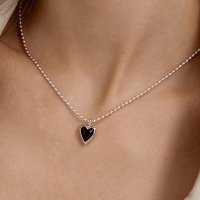 [타티아나] Colored Heart Necklace NZ2024