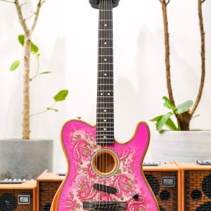 Fender USA Limited Edition Acoustasonic Telecaster-Pink Paisley w/Ebony FB (신품) 펜더 아메리칸 어쿠스타소닉 텔레캐스터