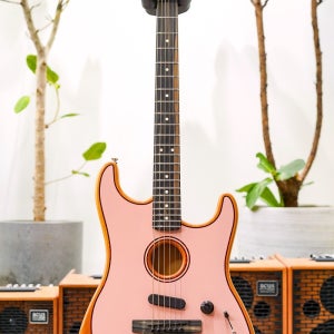 Fender FSR Acoustasonic Stratocaster-Shell Pink w/Ebony FB (신품) 펜더 아메리칸 어쿠스타소닉 스트라토캐스터 - US231402A