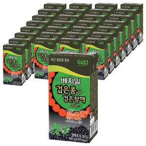 베지밀 검은콩과 검은참깨 두유 190ml  64개