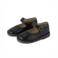 [영솔] MARTHA VELCRO MARY JANE SHOE BLACK LEATHER (5060715708740)