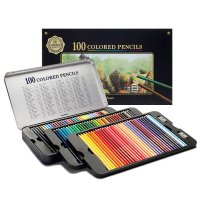 문화 색연필 100색 틴케이스 일반 전문가용