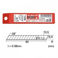 NT커터 BA1P 경량 칼날 10개입 대체 컷터칼날 BA-150