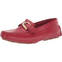 락포트 Rockport 여성용 베이뷰 립 로퍼 플랫 가죽 5 Wide Scarlet Leather