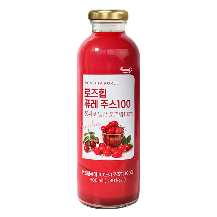 본네 프리미엄 로즈힙 퓨레 주스 500ml 12개입