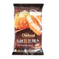 롯데 쉐푸드 도톰 등심통돈까스300g(약2cm 두께) 국내산 통등심 수제방식 통돈까스  2개  300g