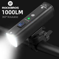 자전거 ROCKBROS 1000Lumen 라이트 스마트 진동 감지 램프 5Modes