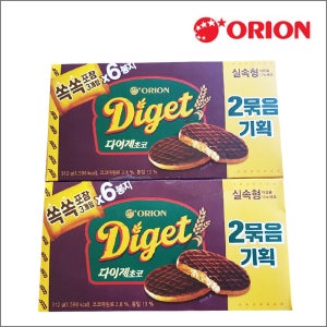 오리온 다이제 초코 2번들312gx2x2