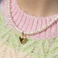 heart locket pearl necklace