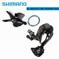 Shimano-ALTUS M370 RD 9 단 우측 시프터 후방 변속기 그룹 세트 MTB 산악 자전거 용 M2010 M2000