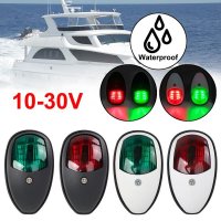 Starboard 포트 사이드 라이트 2 개 해양 보트 요트 트럭 트레일러 밴 신호 경고 램프 LED 네비남 10V-30V