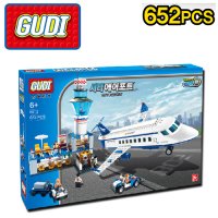 구디 시티에버포트 블럭 비행기 여객기 장난감 완구 시티에어포트- N366-GUDI 652PCS