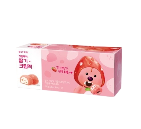 Youth Tteokjip Zanmang Loopy Strawberry Cream Tteok 360g