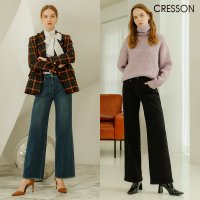 크레송 CRESSON 21FW 세미와이드 기모데님팬츠