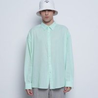 에이본 M97 yoo linen over shirts mint