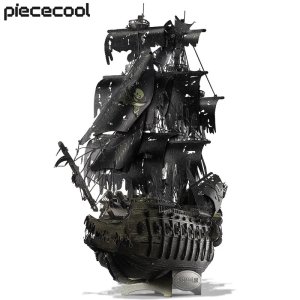 Piecool 3D 금속 퍼즐 플라잉 더치맨 모델 빌딩 십대용 해적선 두뇌 티저 DIY 완구
