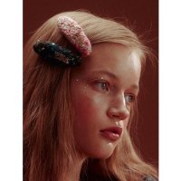 Oval Mixed Tweed Hair Pin