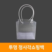 투명 정사각 쇼핑백 2호