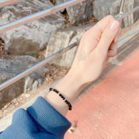 천연 오닉스 원석 비즈 팔찌 onyx stone bracelet