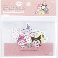 SUNSTAR STATIONERY S8584273 NAGANO X SANRIO 캐릭터 스티커 플레이크 스티커 케이스 포함 PI