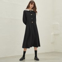 미테 SAILOR COLLOR FLARE DRESS