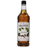 Monin Flavored Syrup Hazelnut 모닌 헤이즐넛 시럽 33 8oz 1L 4팩