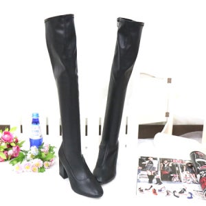 페미닌 슬림 스판 블랙 싸이하이 롱 부츠(240사이즈 주문가능)[니하이 롱롱 통굽 키높이 지퍼 하이 힐 긴 봄 가을 겨울 발 편한 명품보세 고급 브랜드 데일리 여행]