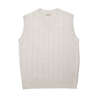 [솔티] Reverse Wool Knit Vest (Ivory) SORQ9VE01IV