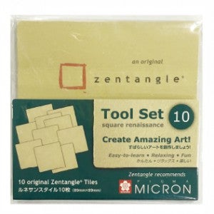 15000 사쿠라 피그마 마이크론 피그먼트 드로잉펜 젠탱글 타일 르네상스 90x90mm 1팩 (10개입) - ZTGP-01 #12
