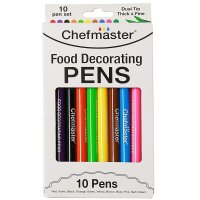 셰프마스터 쉐프마스터 식용색소 먹는싸인펜 식용펜 데코레이팅 펜 10개 Chefmaster - Food Decorating Pens