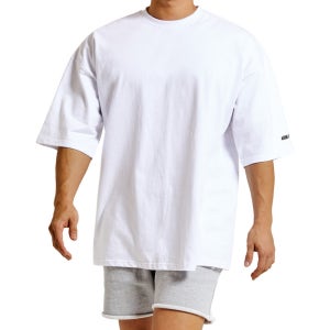 헤비코튼 오버핏 반팔티(화이트)당일발송