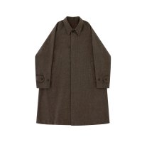 벨리프 Tweed wool Balmacaan Coat