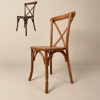 빈센트 크로스 BEECH WOOD 2 Color 원목의자 업소용 편한식탁의자 우드슬랩 NATURAL