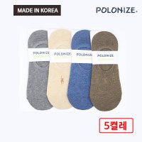 POLONIZE 폴로나이즈 신사 남성용 덧신 짧은 양말 5켤레 세트 0023