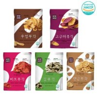 씨월드 속초명물 바삭바삭 부각 우엉 고구마 비트 김 연근 x각60g