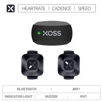 XOSS- 볼텍스 자전거 케이던스 센서 속도계 ANT 블루투스 4 0 심박수 모니터 Garmin Bryton Magene 바이크